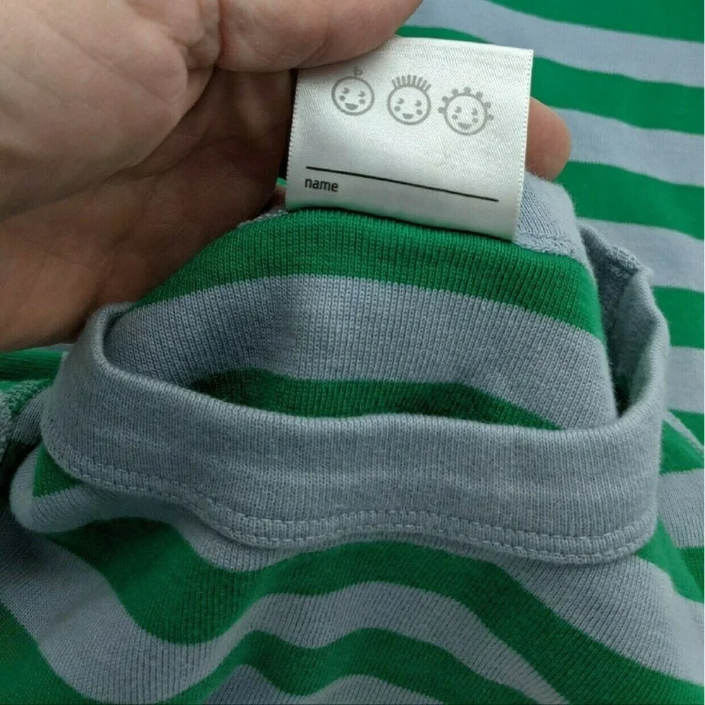 Hanna Andersson Organic Striped Pajama Top 140cm 10y Like New